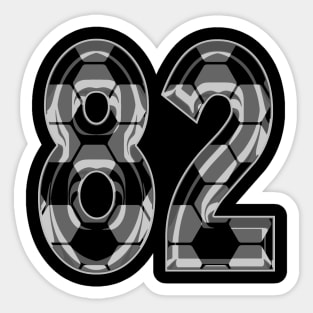 Soccer Number 82 Soccer Jersey #82 Soccer Mom Player Fan Sticker